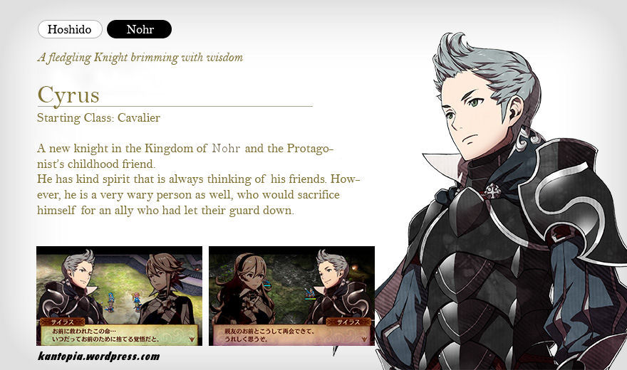 FE:Fates Personnages (SPOIL Nohr & Hoshido) Cyrustranslated1